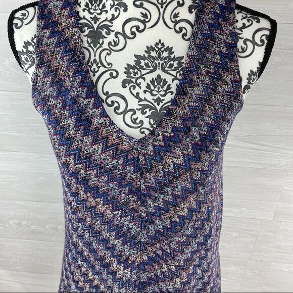 Anthropologie Maeve Westwater Chevron Sleeveless Knit Dress - Picture 6 of 11